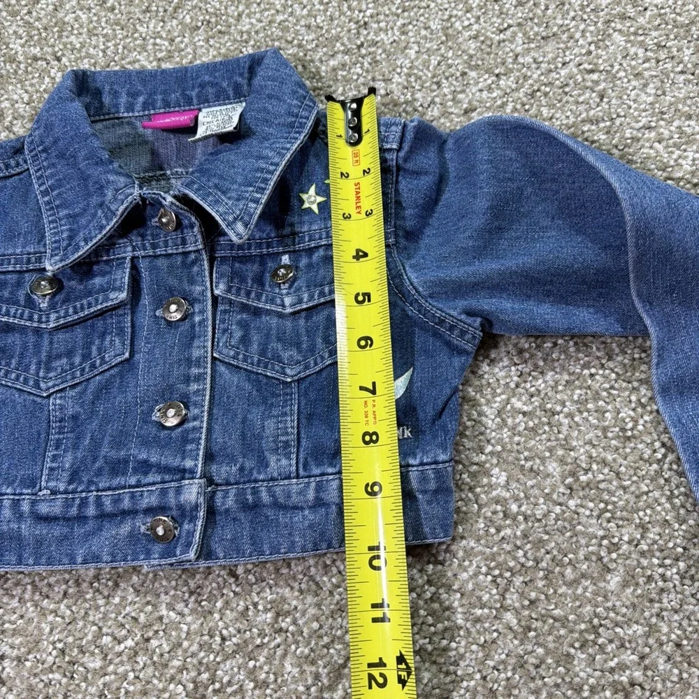 Vintage Disney Tinkerbell Jean Jacket Size 6 Rare Cropped Type 2 Style